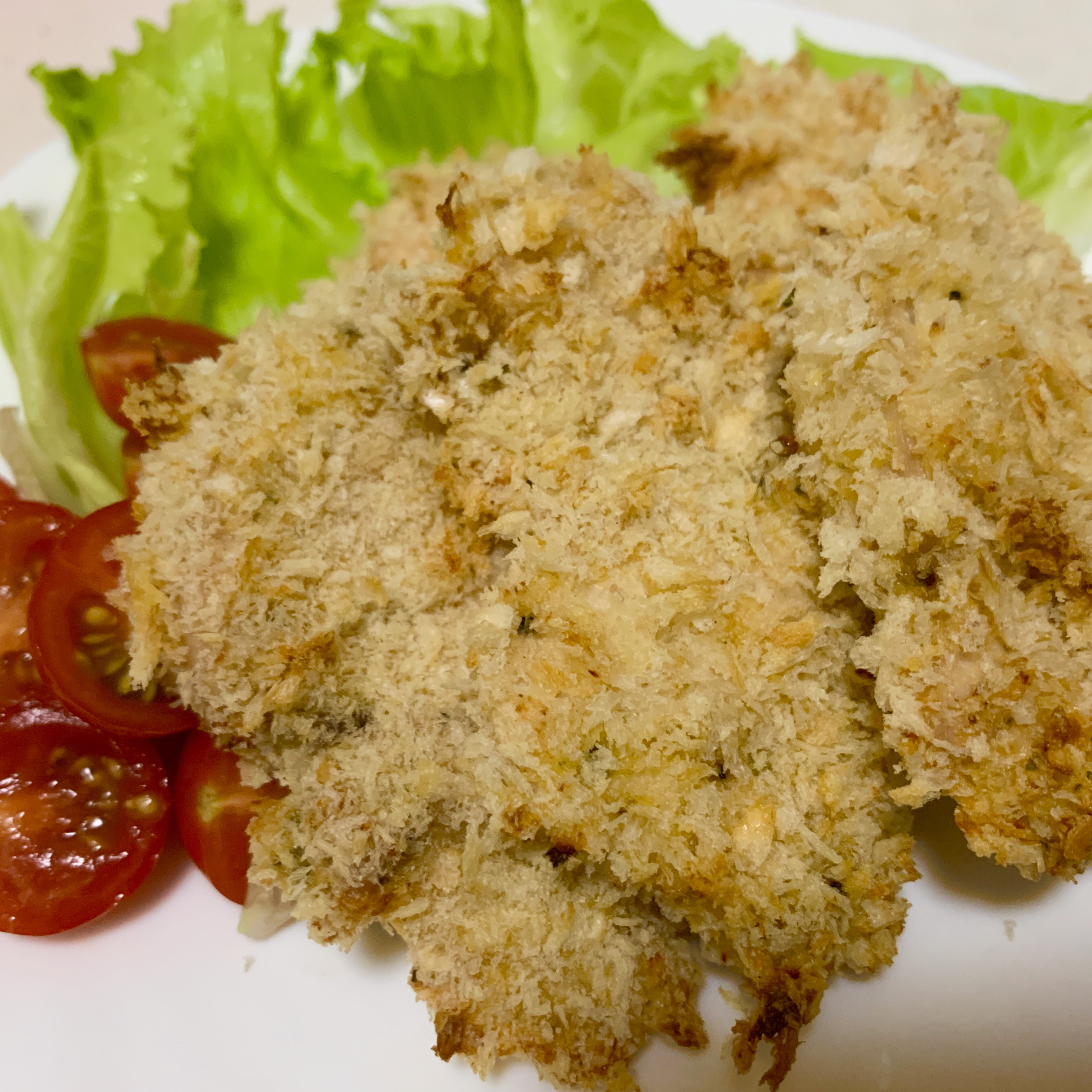 揚げないチキンカツ