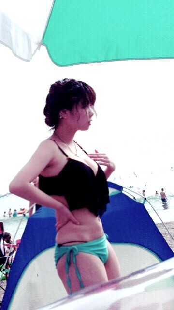 2年前の水着。笑