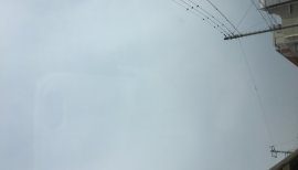なんだかどんより雲だけど