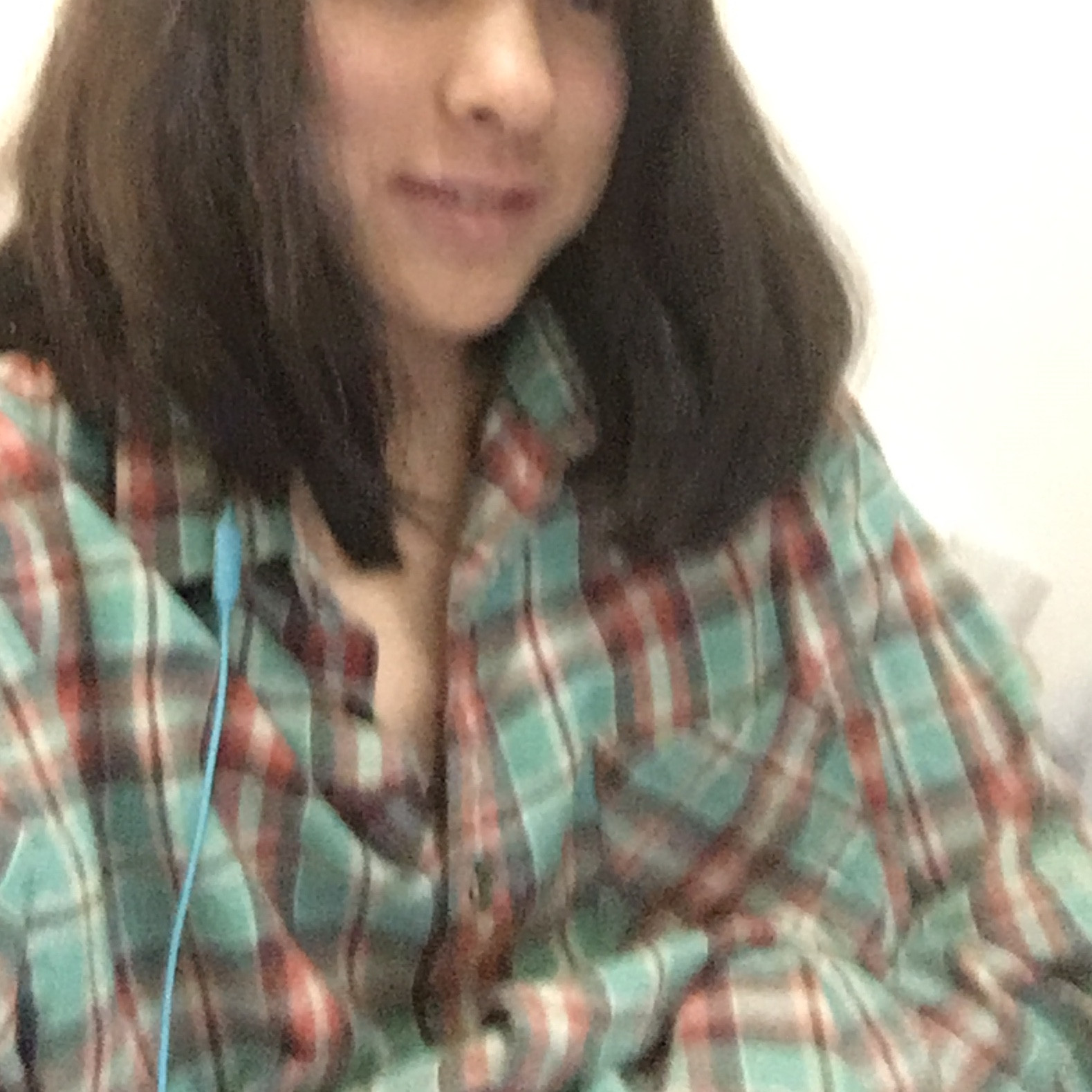 部屋着はコットンシャツ