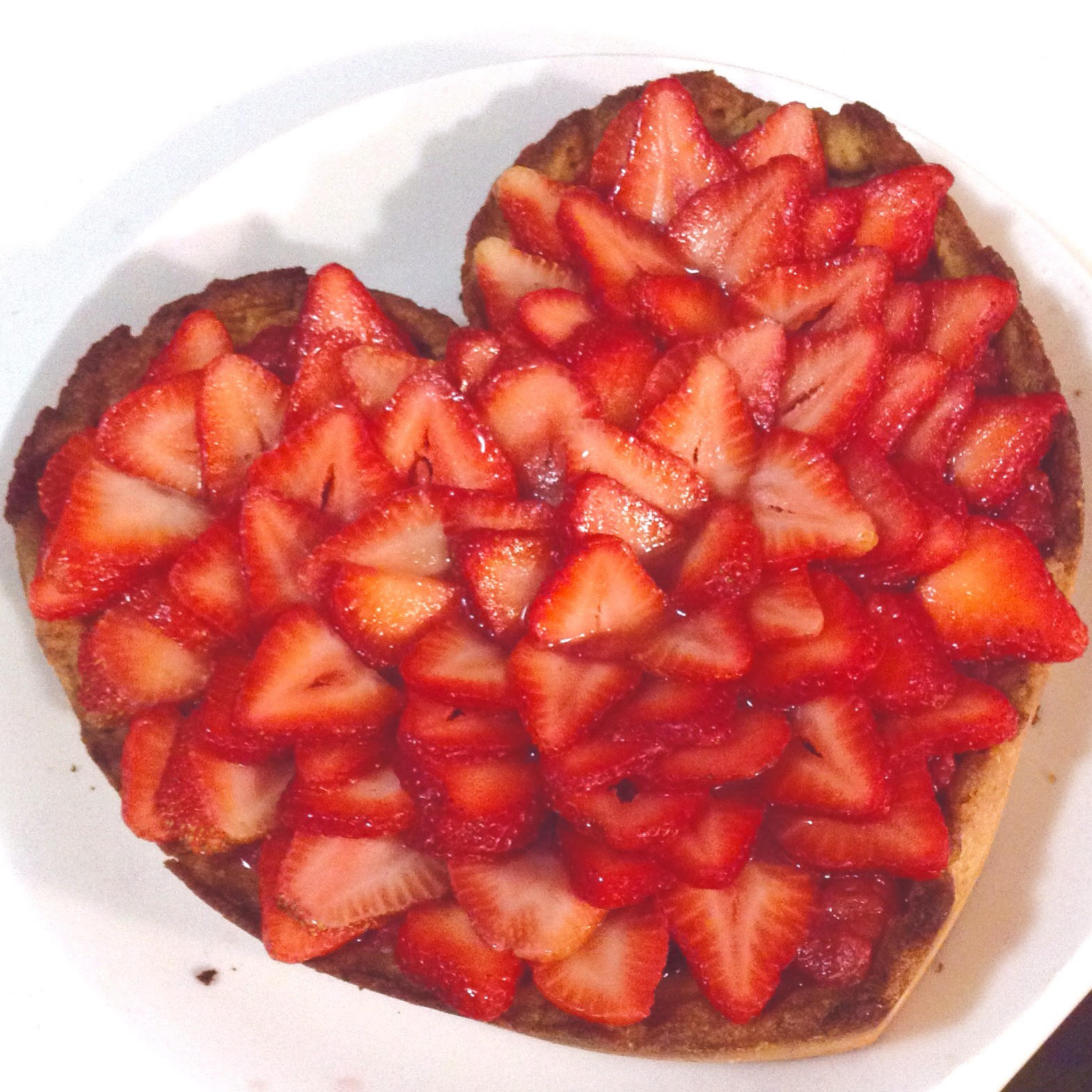 手作りいちごパイ。