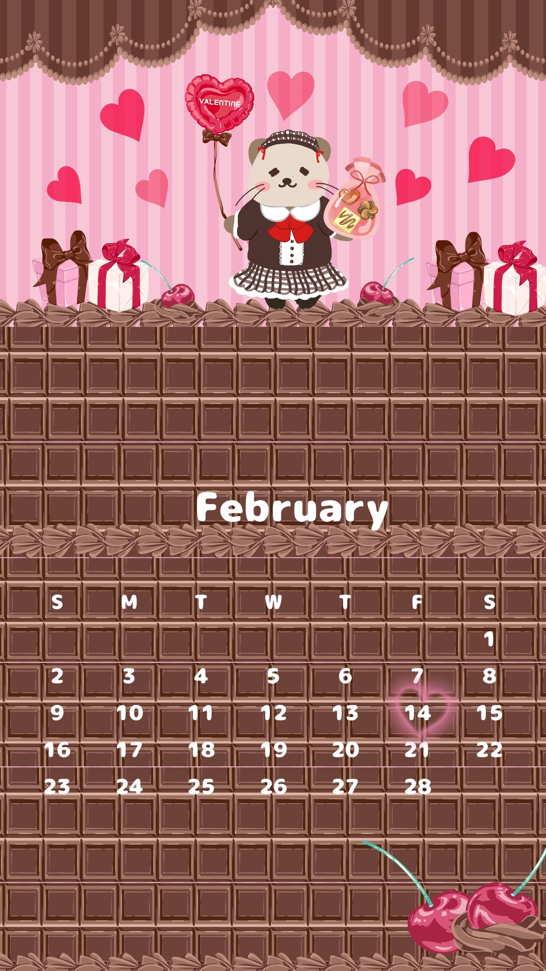 2月壁紙配布！（スマホバージョン）