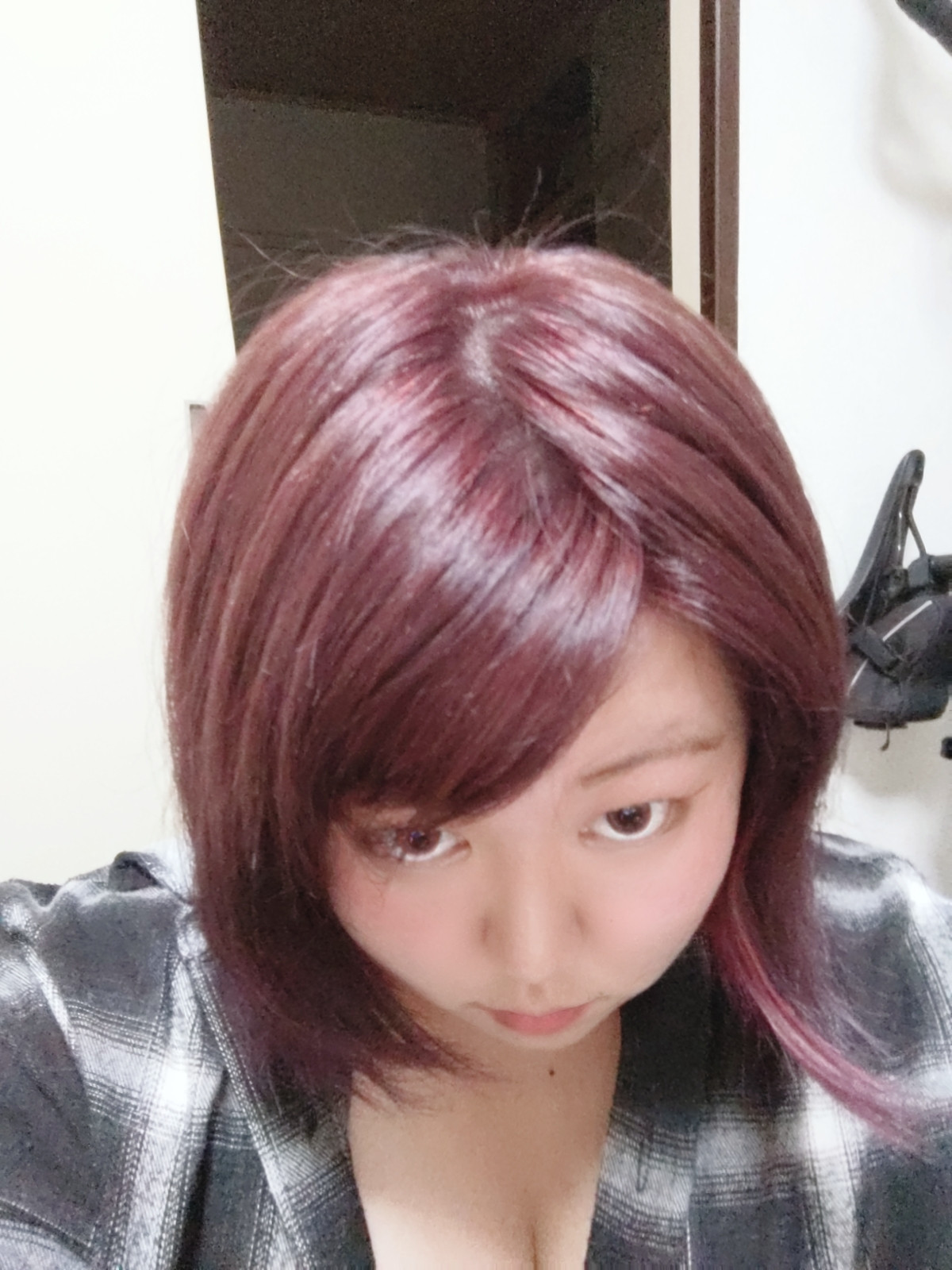 髪の毛を染めました！初ピンク！