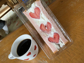 ハートづくしの朝食