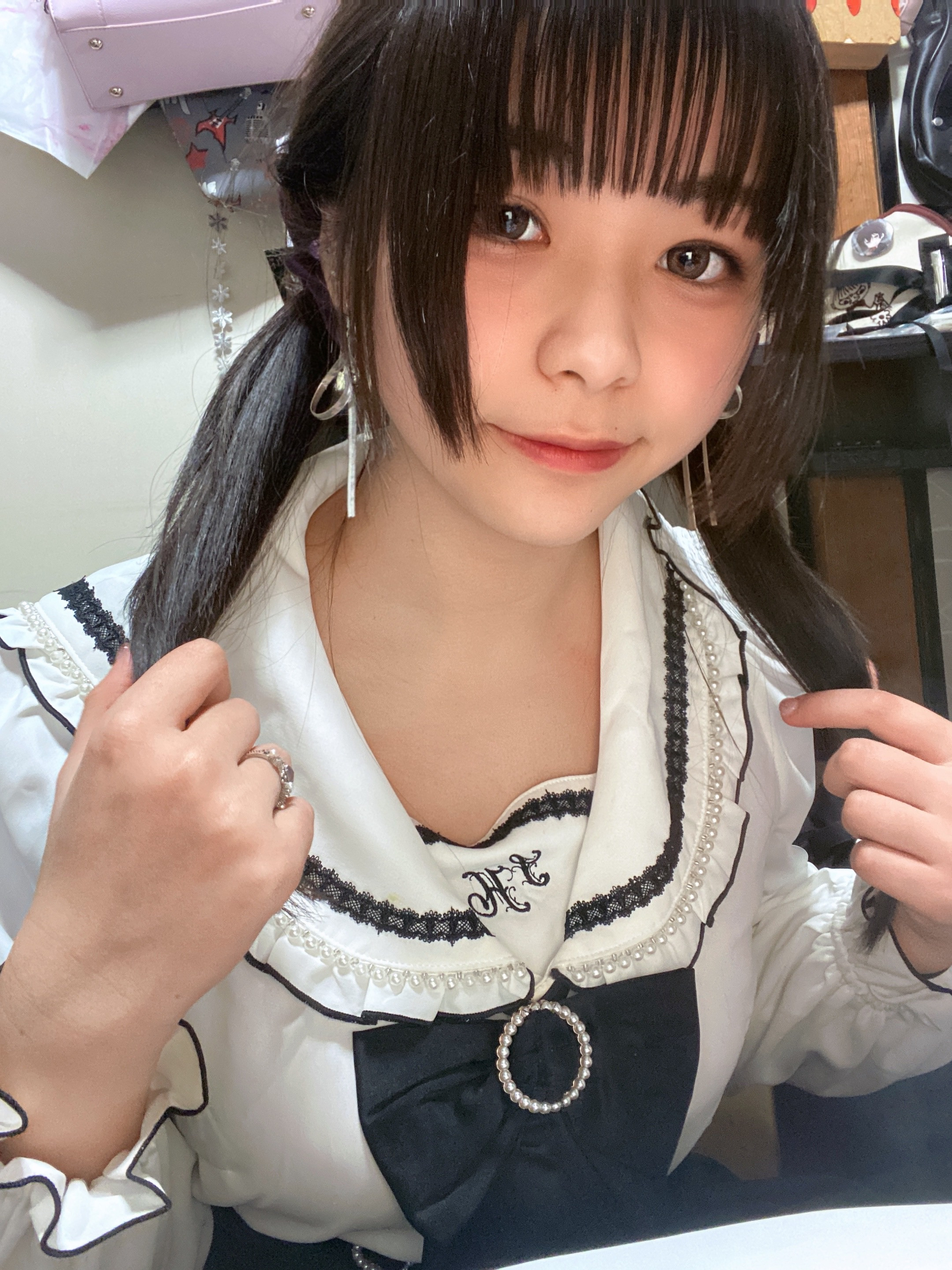 バブい白コーデ