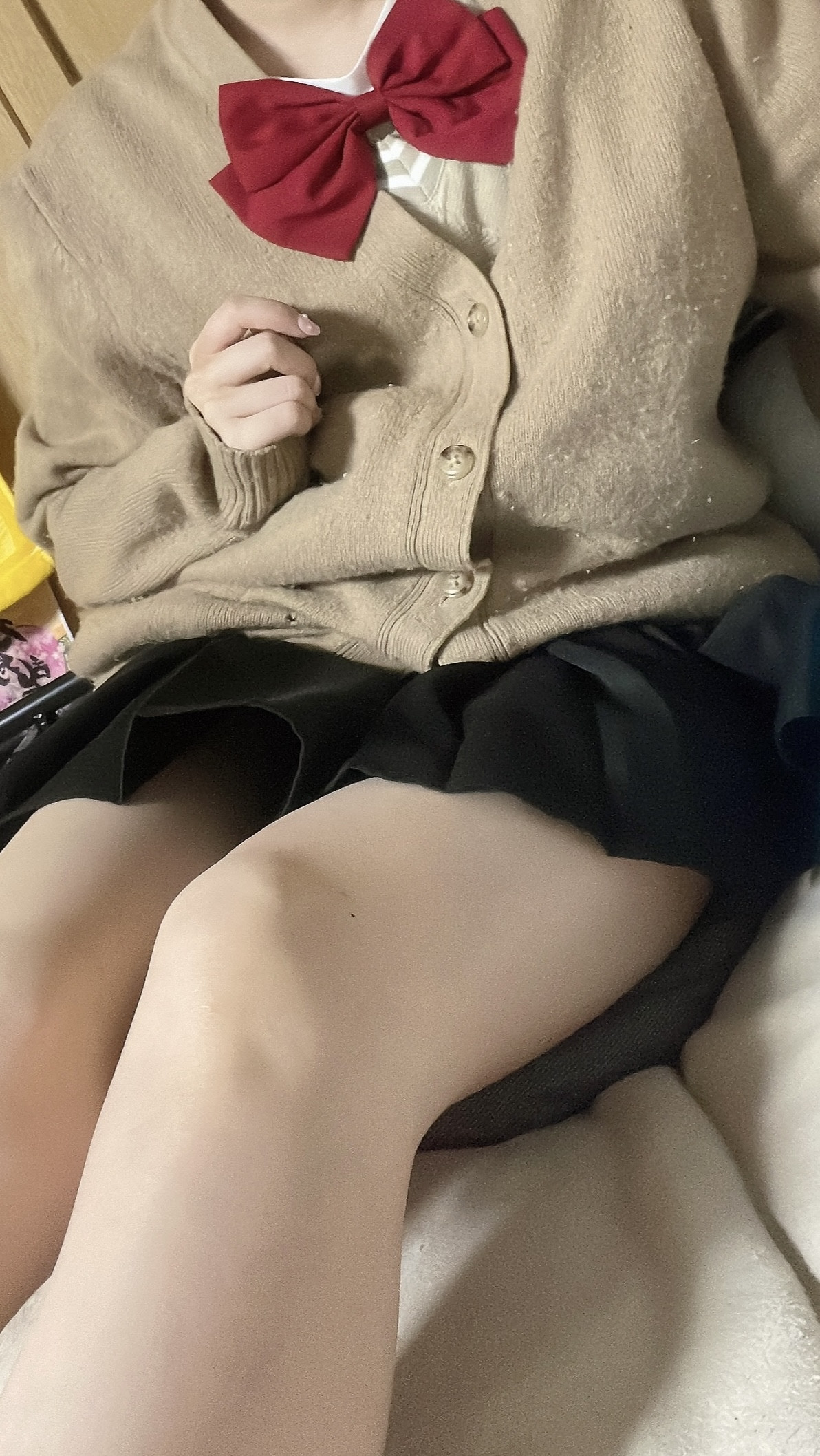 昨日と少し違う制服コスプレ！