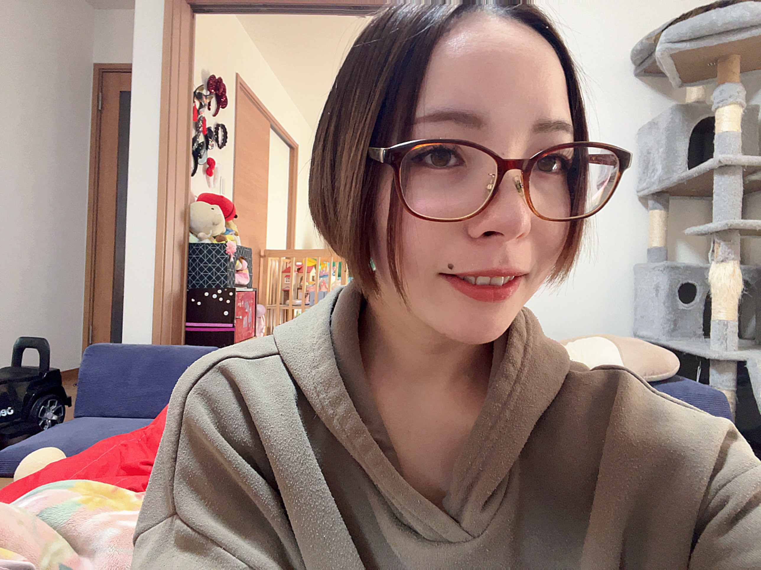 目が赤くなっちゃった