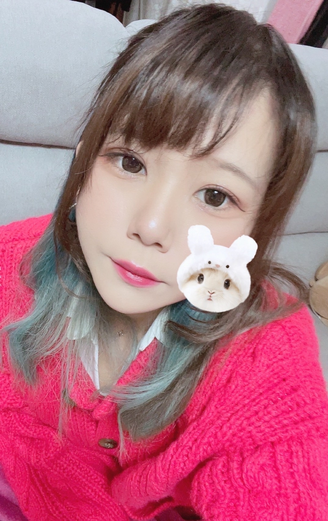 ハーフアップしてみたよん！