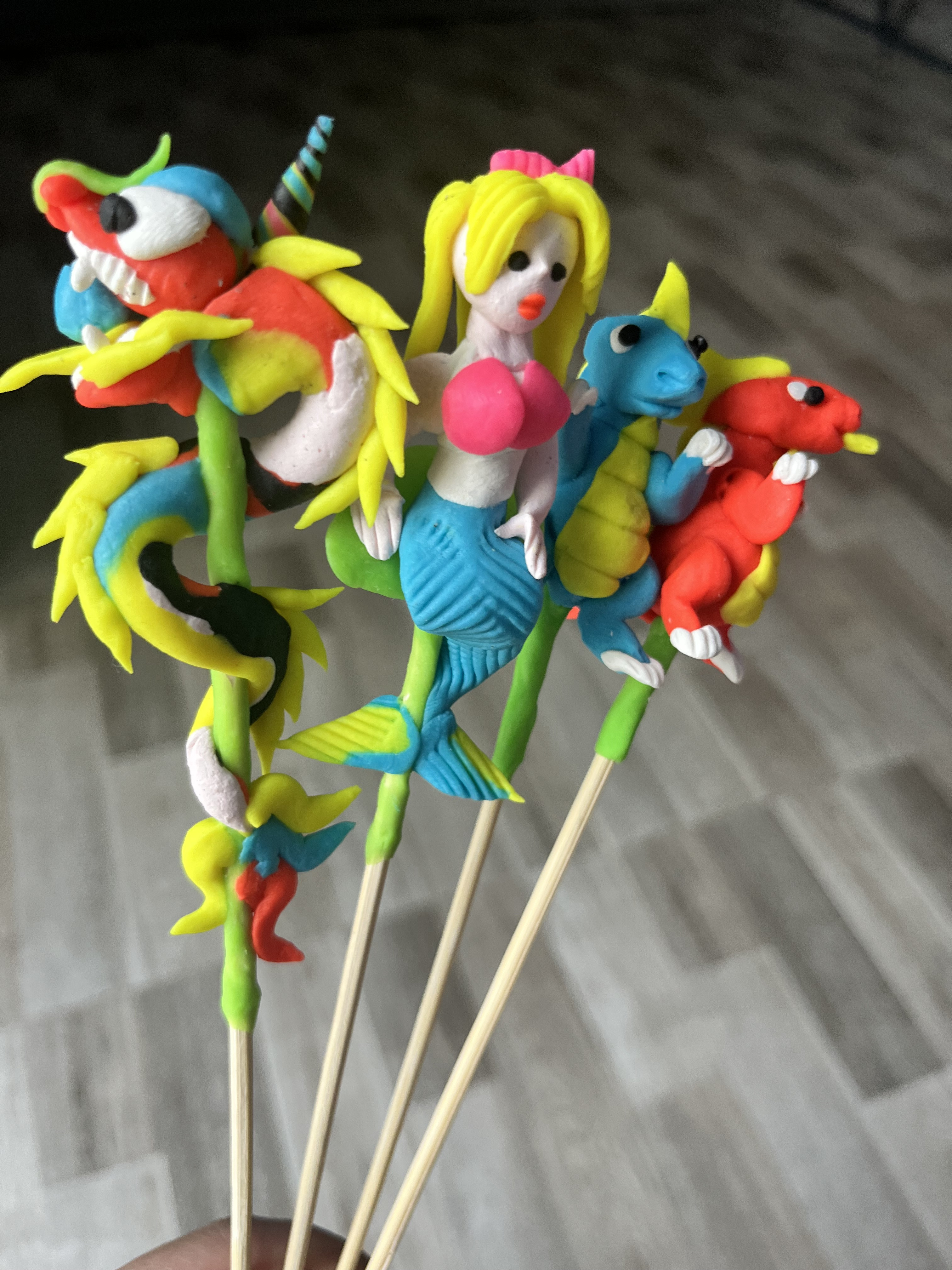 粘土細工のお土産