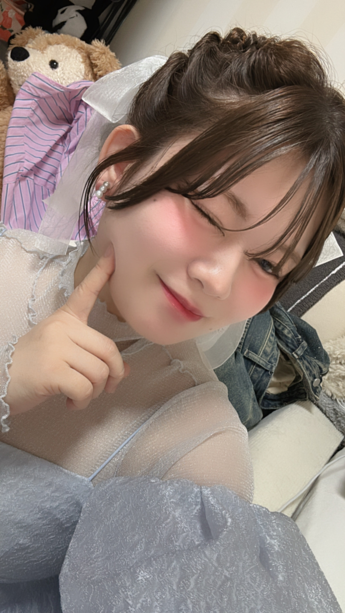 可愛くヘアセットしてもらった〜！