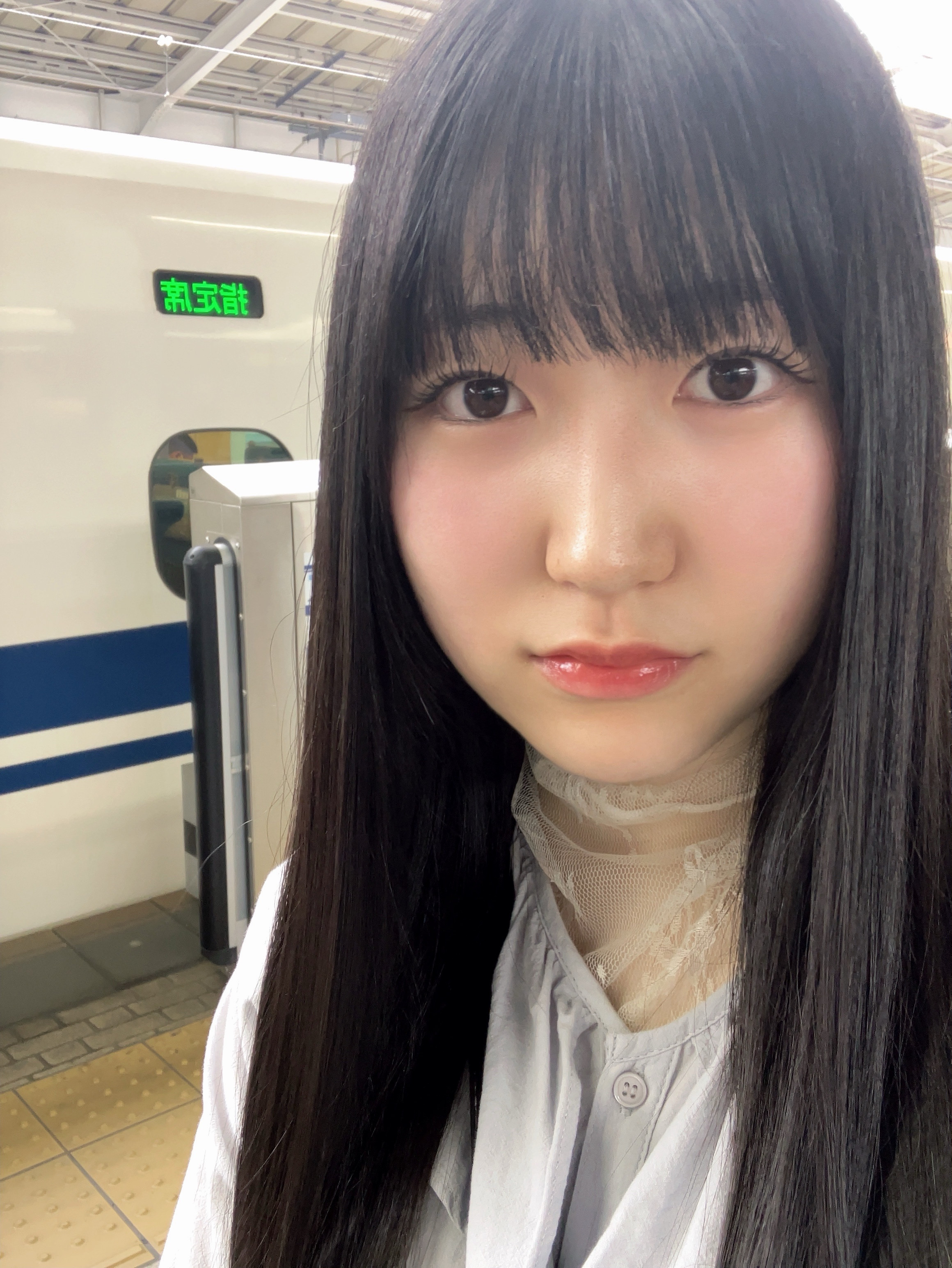 新幹線1人で乗ったの初めてだったの！