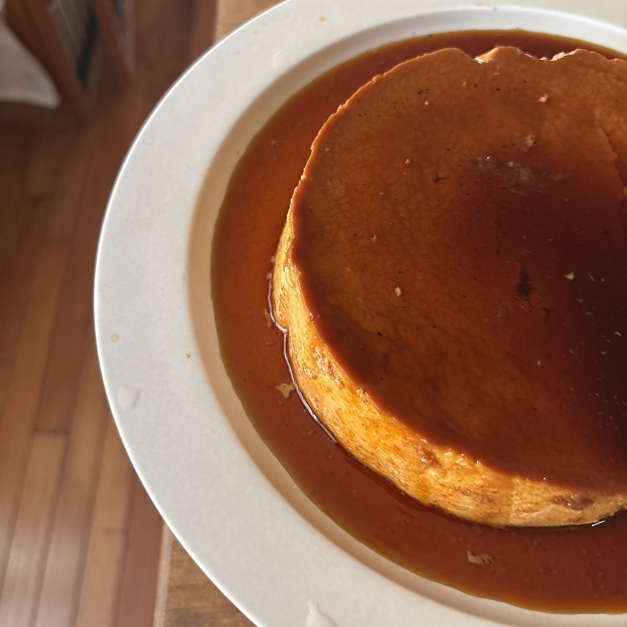 プリン焼けました