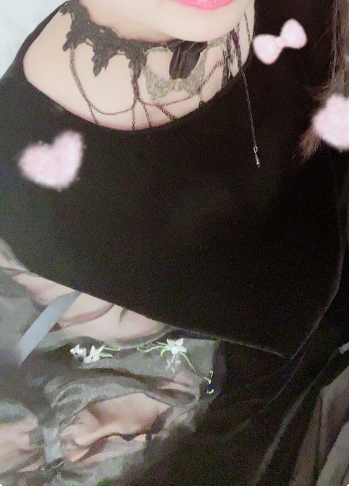 以前着た黒のドレスです?