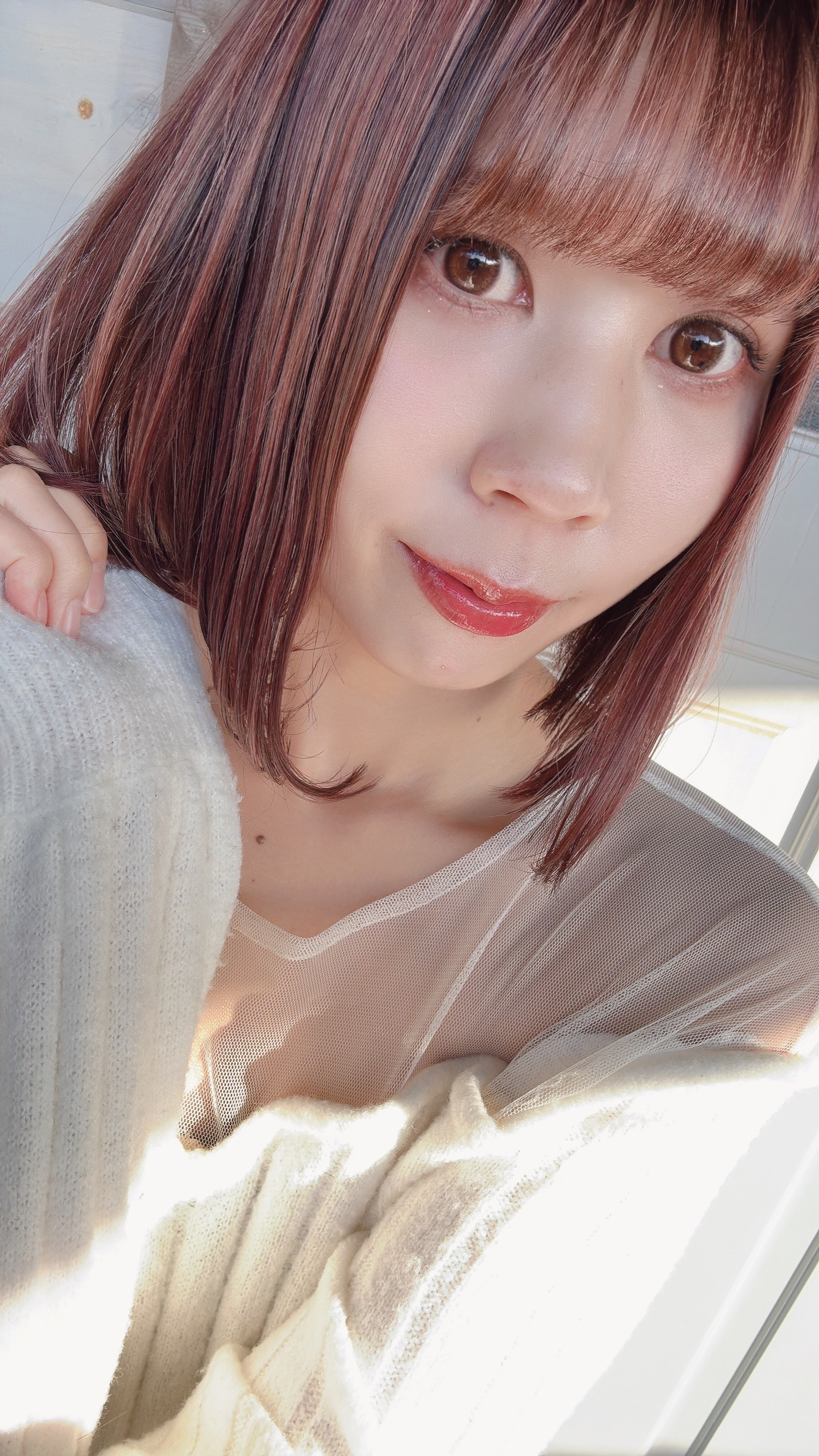 髪色変えたよっ