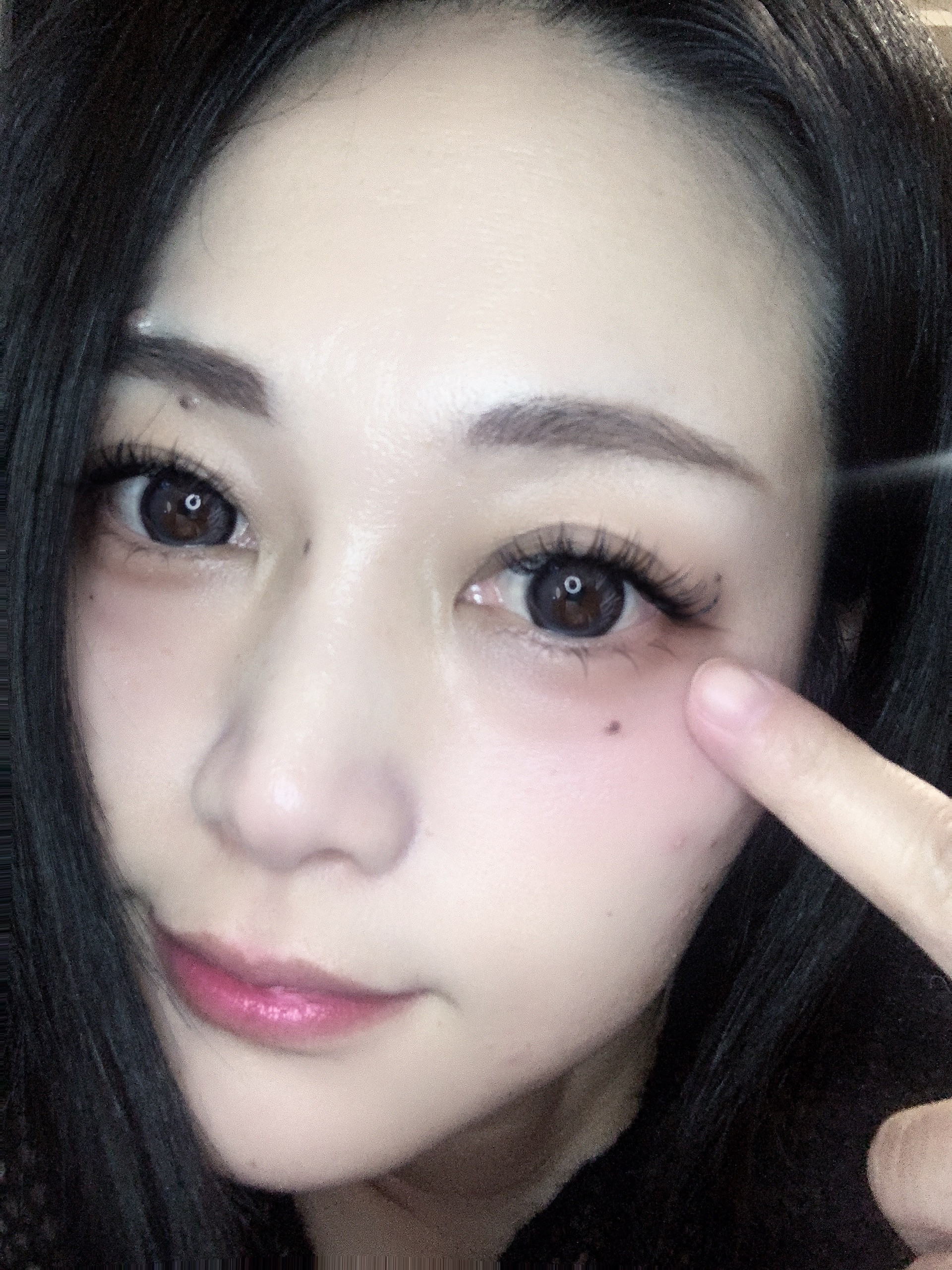 貧相なまつ毛ですので！