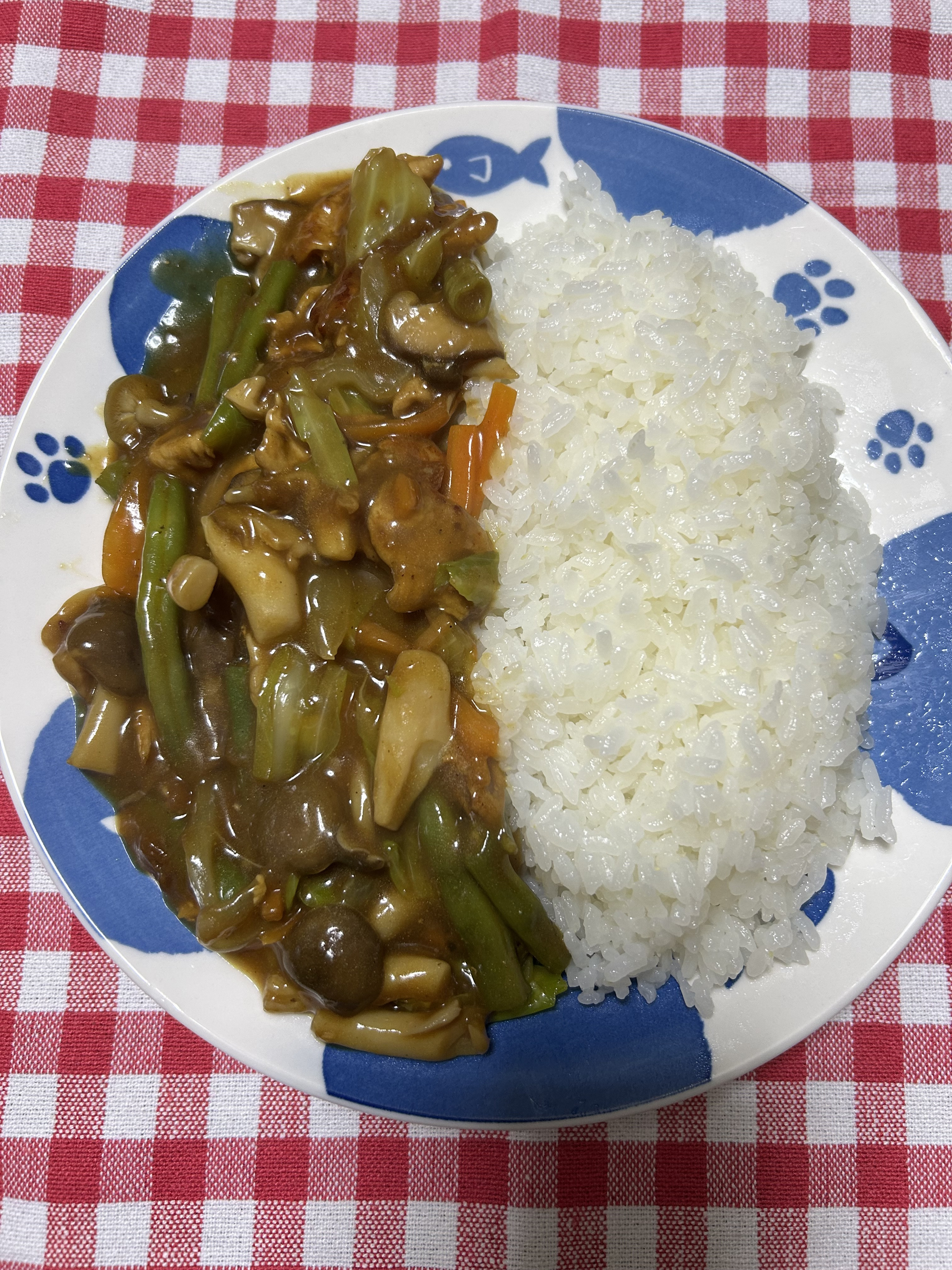 野菜炒めオンザライス☆