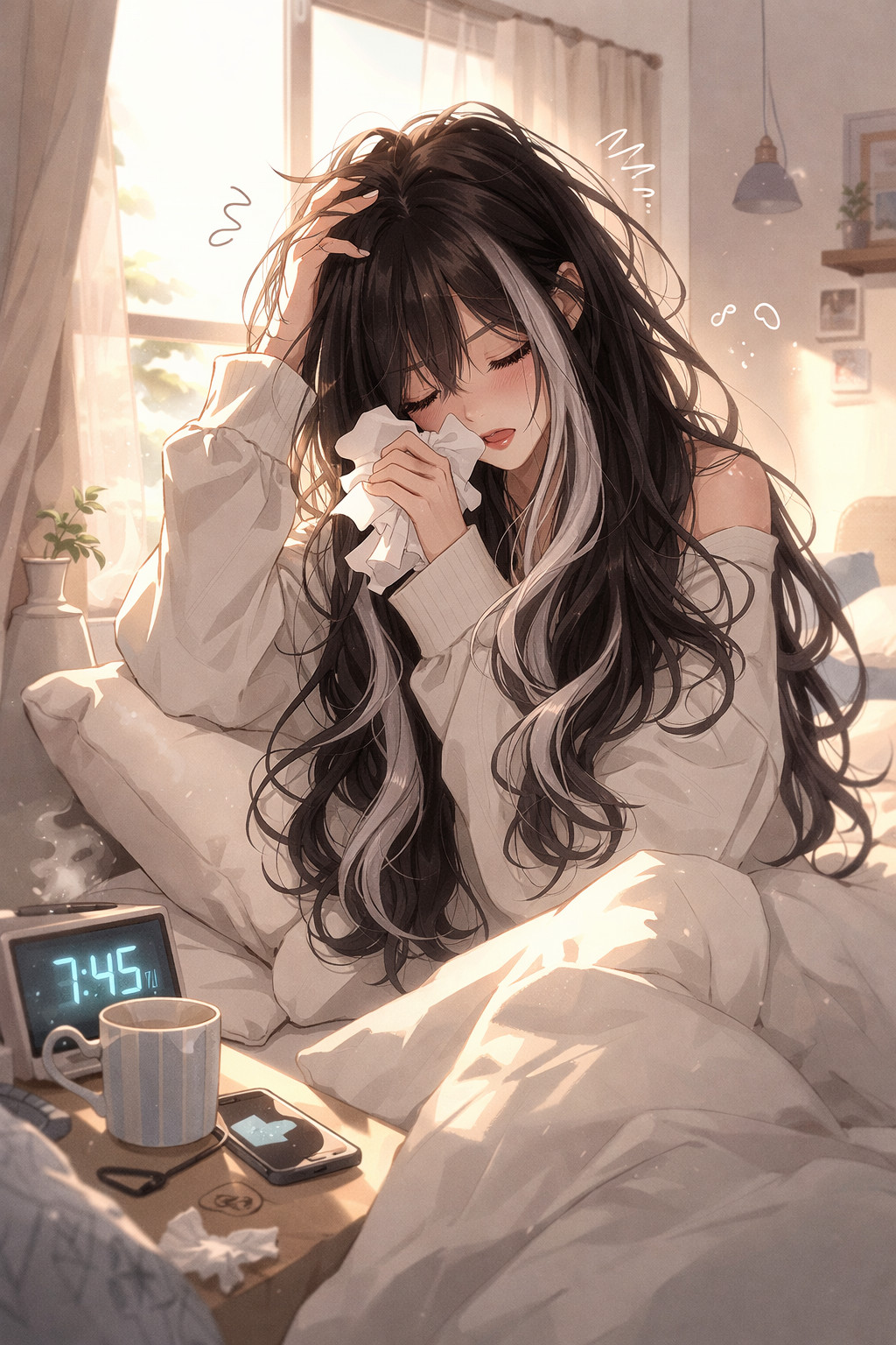 花粉とたたかう朝