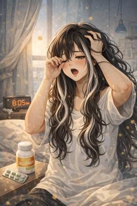 今日ねぼすけの朝