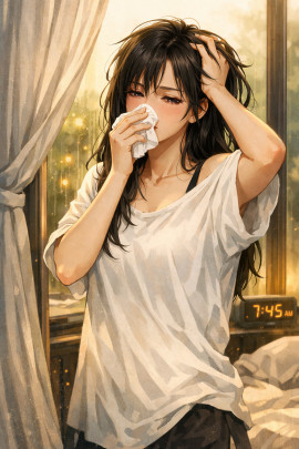 ちょこっと 寝不足な朝