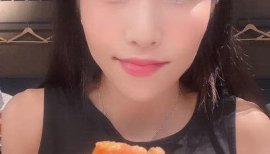 モッパン唐揚げもぐもぐ