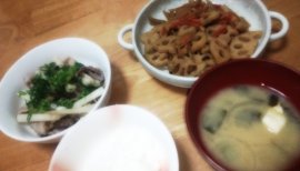 今日のご飯q(^-^