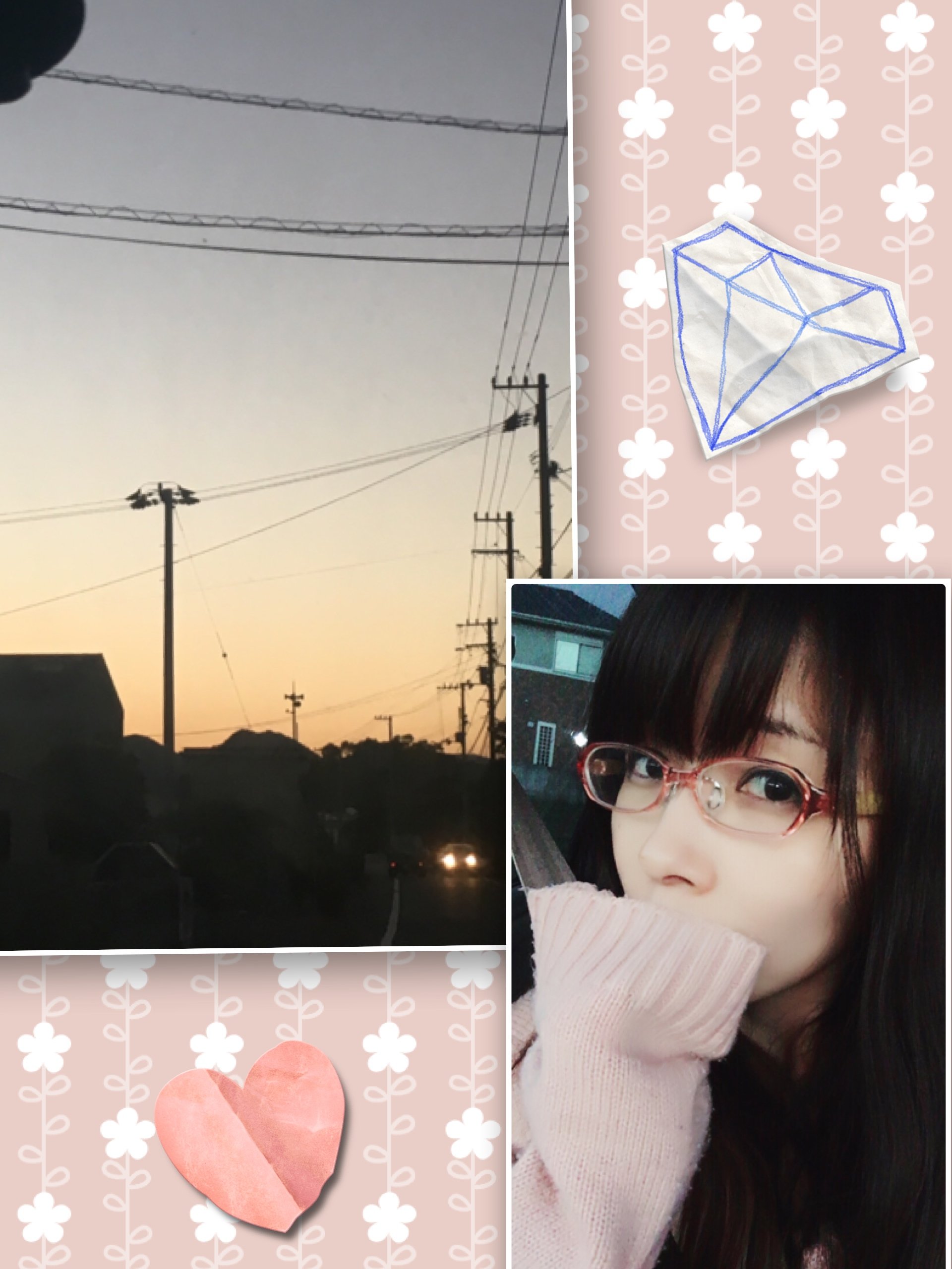 夕方の空は。