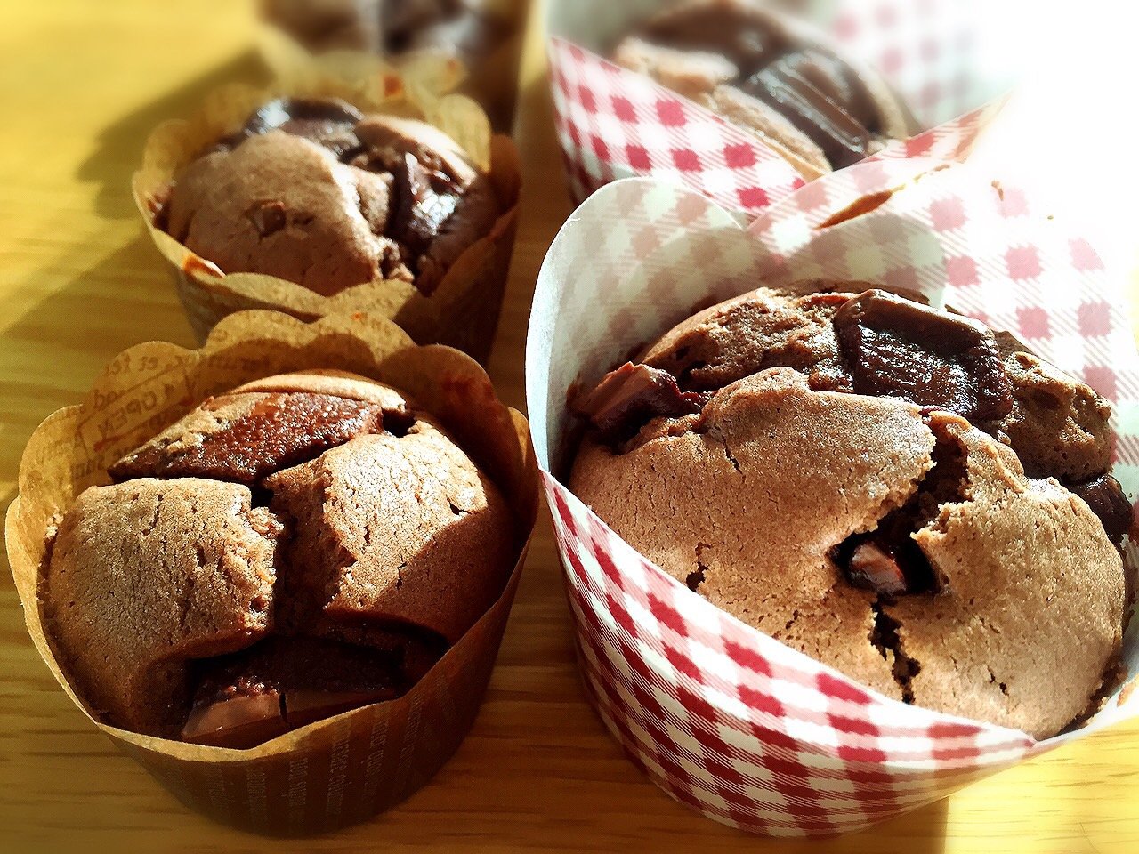 カップケーキを作りました(◜◡~)